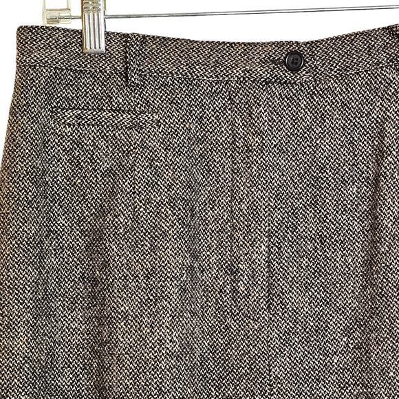Vintage Lauren Ralph Lauren Brown Wool Classic Long Skirt - Picture 3 of 5